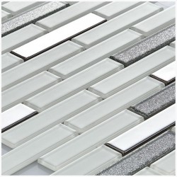 Нетривиални мозаечни плочки от стъклокерамика Tenlight Sinopa от Betas Glass Mosai , с размер 30 x 30 см.
